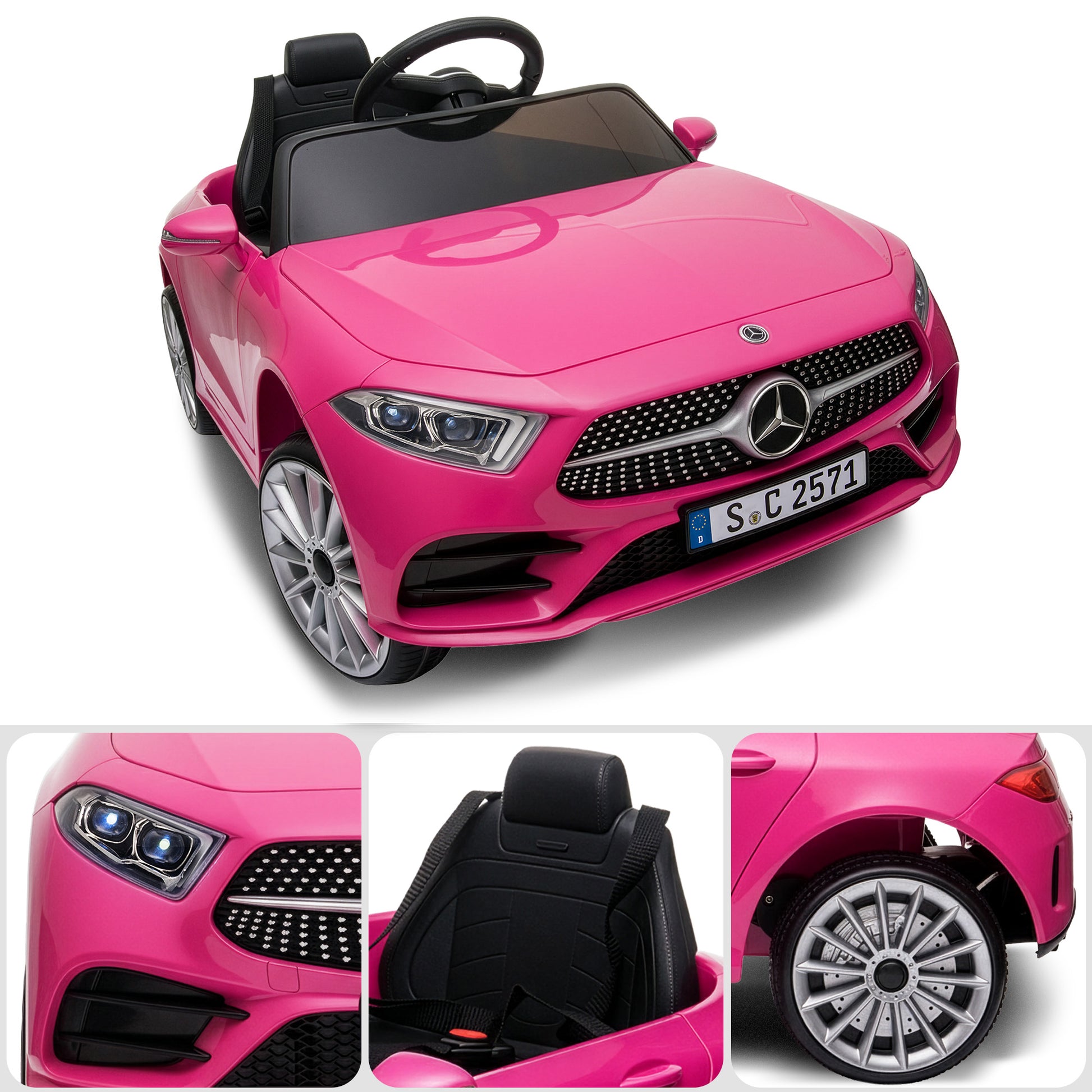 Kahuna Mercedes Benz CLS 350 Kids Electric Ride On Car with Remote Control - Pink V240-CAR-CLS-350-PK