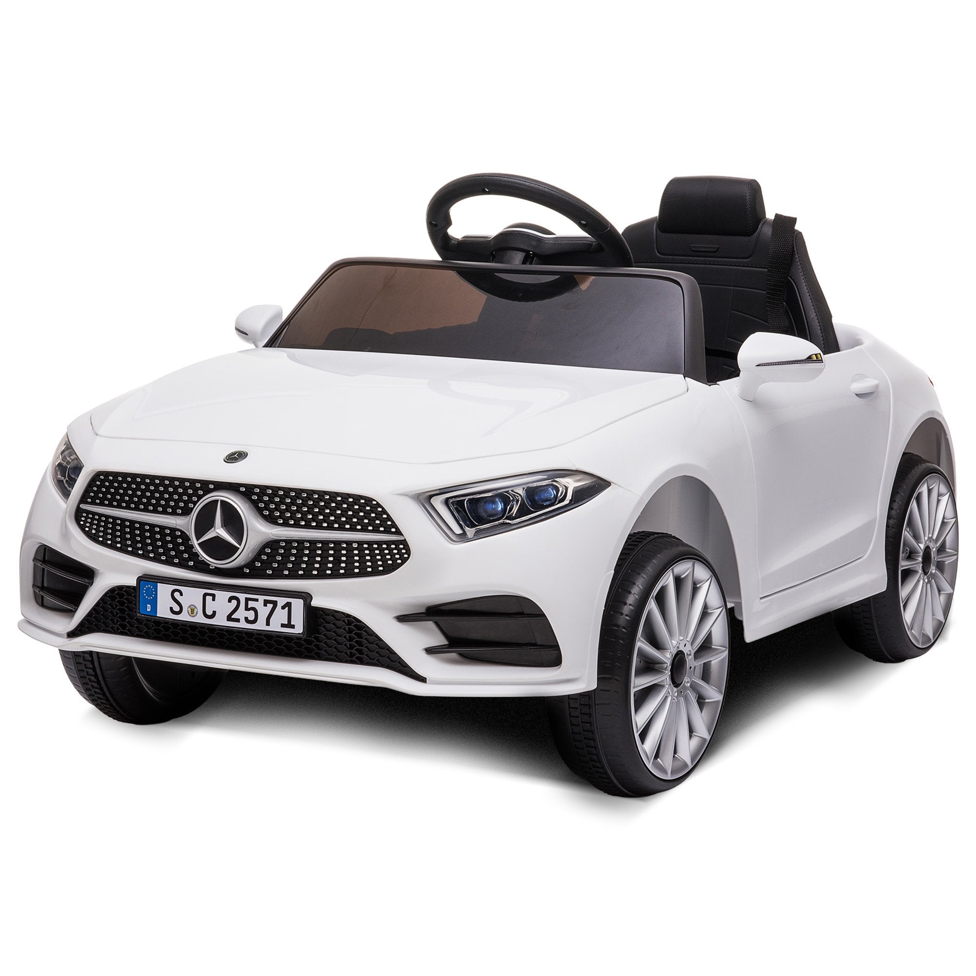 Kahuna Mercedes Benz CLS 350 Kids Electric Ride On Car with Remote Control - White V240-CAR-CLS-350-WH