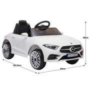 Kahuna Mercedes Benz CLS 350 Kids Electric Ride On Car with Remote Control - White V240-CAR-CLS-350-WH