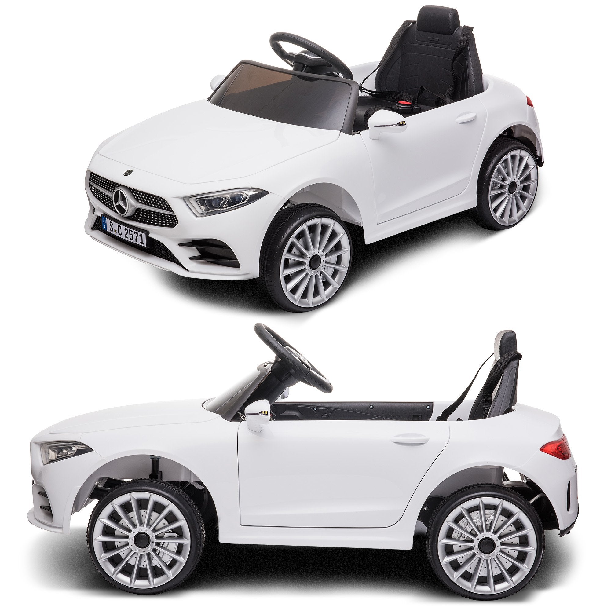 Kahuna Mercedes Benz CLS 350 Kids Electric Ride On Car with Remote Control - White V240-CAR-CLS-350-WH
