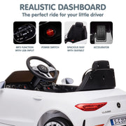 Kahuna Mercedes Benz CLS 350 Kids Electric Ride On Car with Remote Control - White V240-CAR-CLS-350-WH
