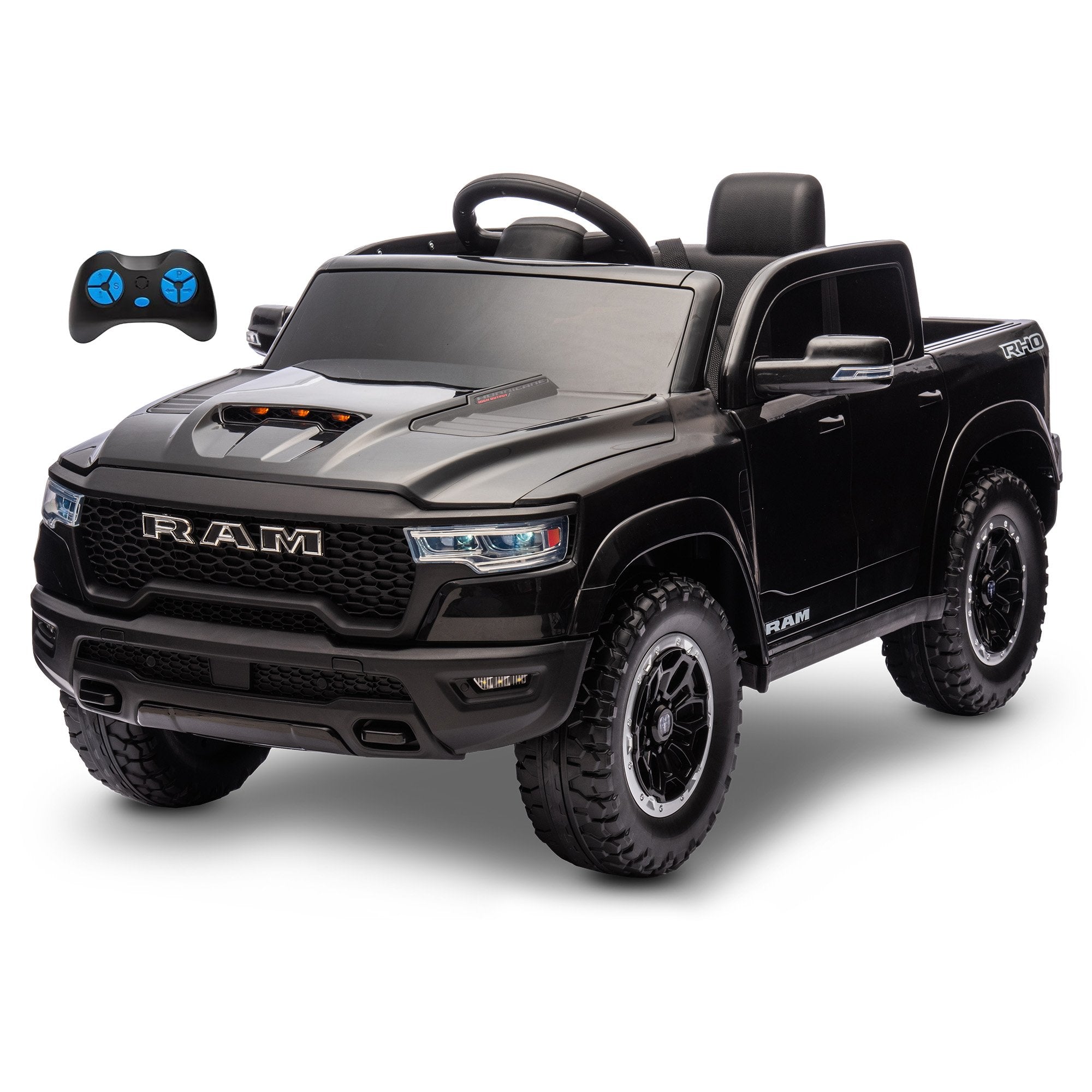 Kahuna Ram 1500 RHO Kids Electric Ride On Car with Remote Control V240-CAR-DDR-618-BK