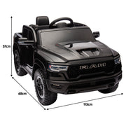 Kahuna Ram 1500 RHO Kids Electric Ride On Car with Remote Control V240-CAR-DDR-618-BK