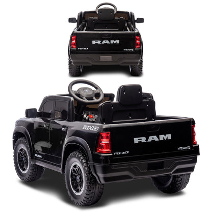 Kahuna Ram 1500 RHO Kids Electric Ride On Car with Remote Control V240-CAR-DDR-618-BK