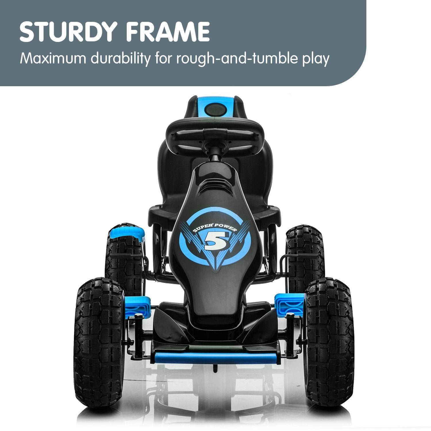 Kahuna G18 Kids Ride On Pedal Go Kart - Blue V240-CAR-G18-BU