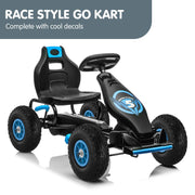 Kahuna G18 Kids Ride On Pedal Go Kart - Blue V240-CAR-G18-BU