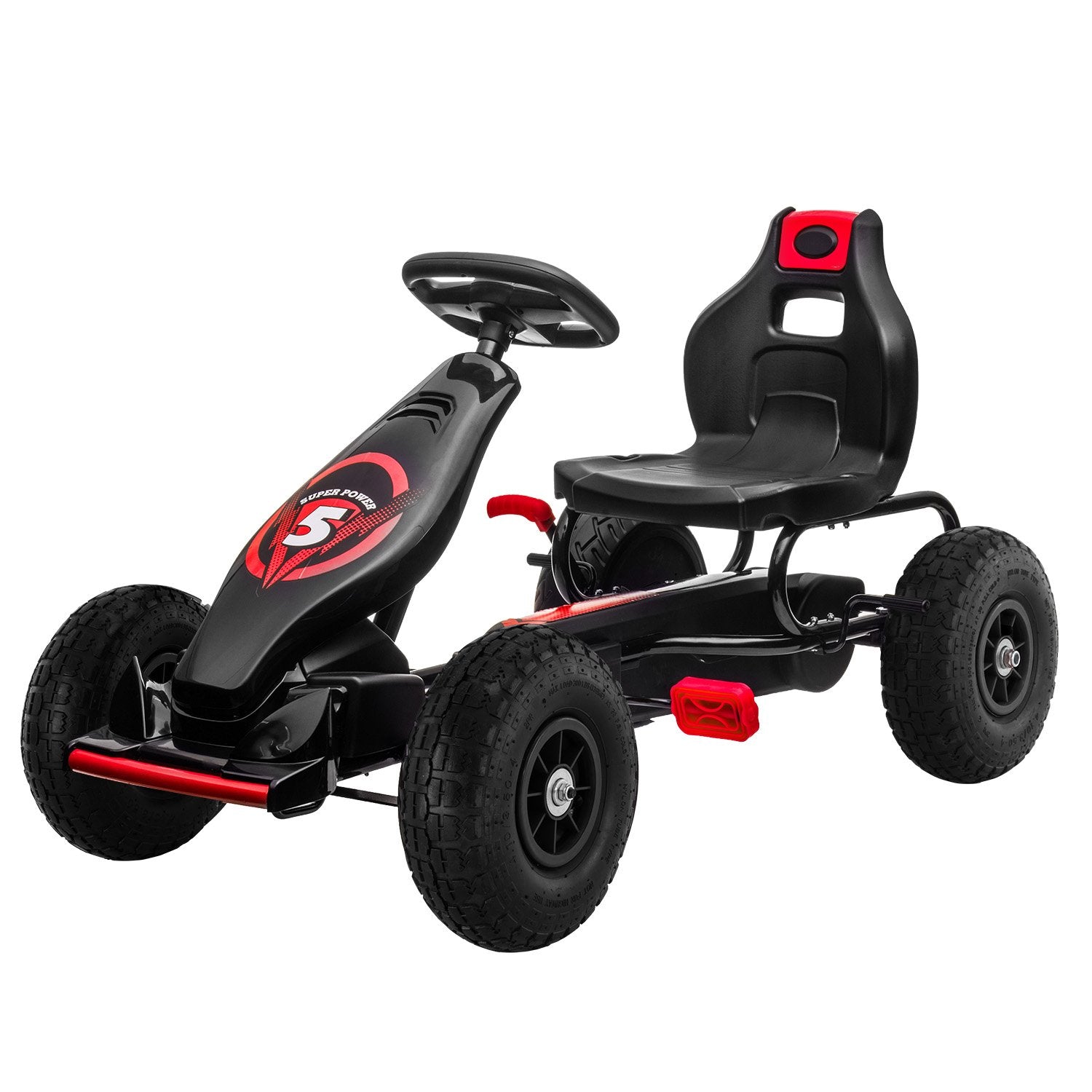 Kahuna G18 Kids Ride On Pedal Powered Go Kart Racing Style - Red V240-CAR-G18-RD