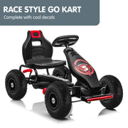 Kahuna G18 Kids Ride On Pedal Powered Go Kart Racing Style - Red V240-CAR-G18-RD