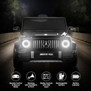 Kahuna Mercedes Benz AMG Licensed G63 Kids Electric Ride On Car Remote Control Dual 25W Motors Music Player V240-CAR-G63-S306-BK