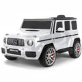 Kahuna Mercedes Benz AMG G63 Kids Electric Ride On Car w/ Remote Control - White V240-CAR-G63-S306-WH