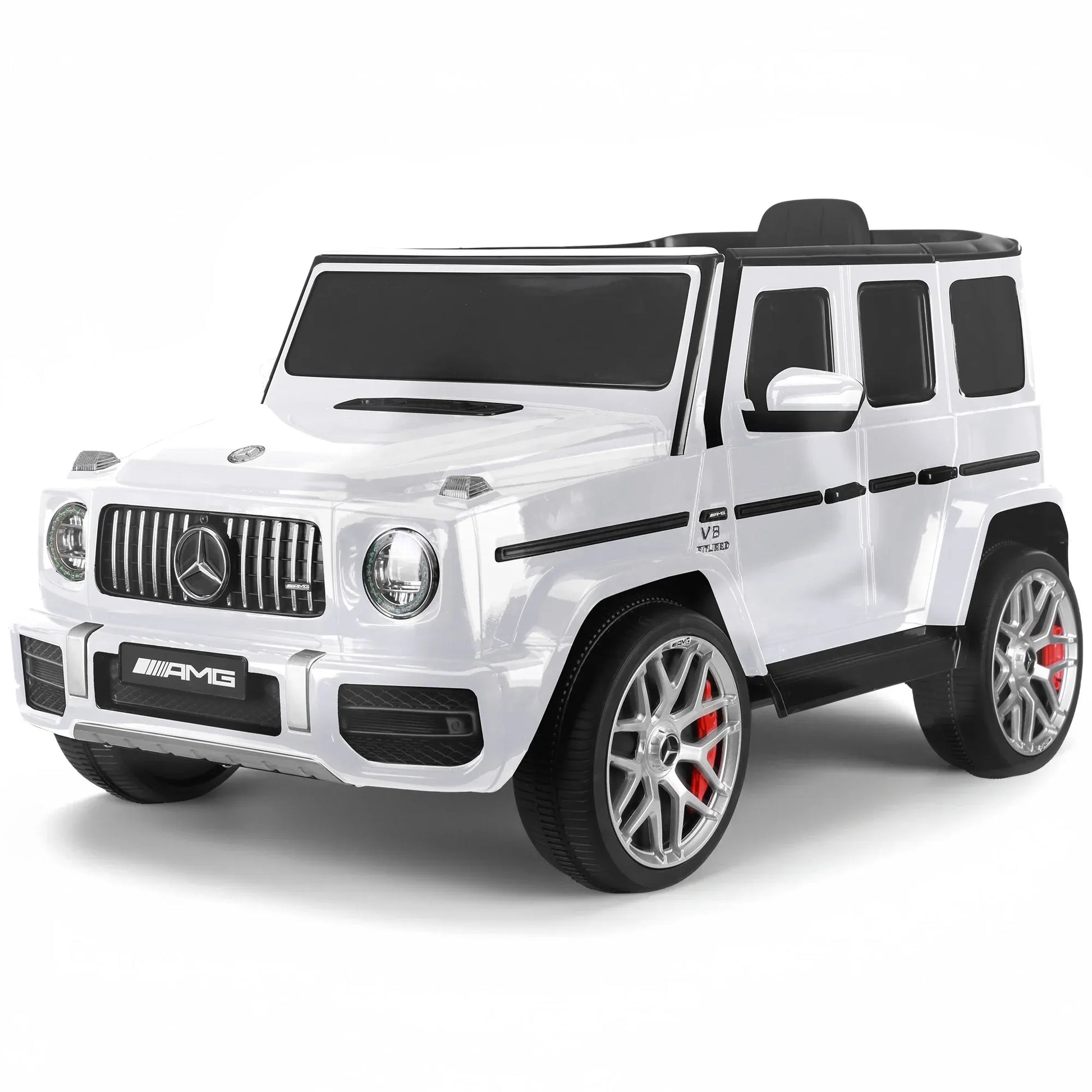 Kahuna Mercedes Benz AMG G63 Kids Electric Ride On Car w/ Remote Control - White V240-CAR-G63-S306-WH