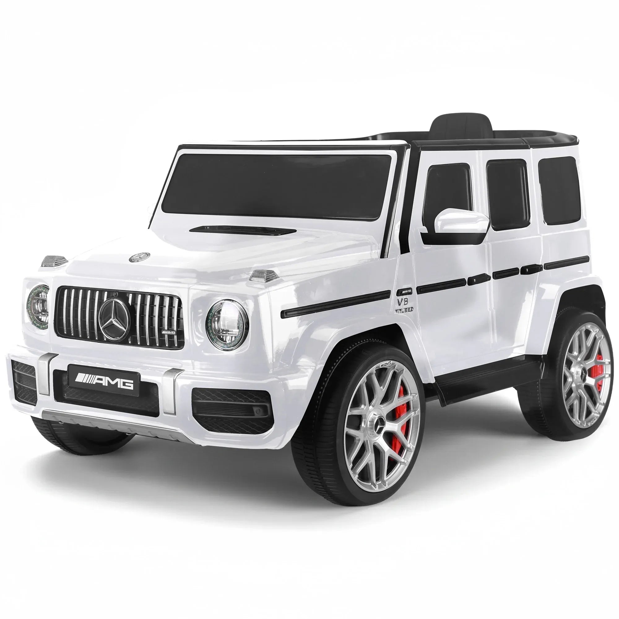 Kahuna Mercedes Benz AMG G63 Kids Electric Ride On Car w/ Remote Control - White V240-CAR-G63-S306-WH
