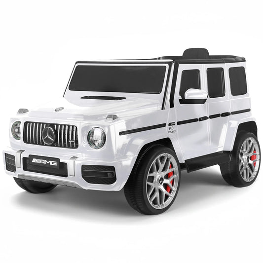 Kahuna Mercedes Benz AMG G63 Kids Electric Ride On Car w/ Remote Control - White V240-CAR-G63-S306-WH