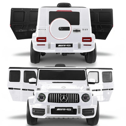 Kahuna Mercedes Benz AMG G63 Kids Electric Ride On Car w/ Remote Control - White V240-CAR-G63-S306-WH