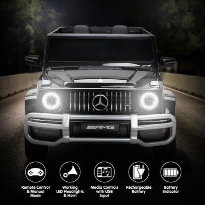 Kahuna Mercedes Benz AMG G63 Kids Electric Two Seater Ride On Car with Remote Control V240-CAR-G63-S307-BK