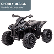 Kahuna GTS99 Kids Electric Ride On Quad Bike Toy ATV 50W - Black V240-CAR-GTS-1199-BK