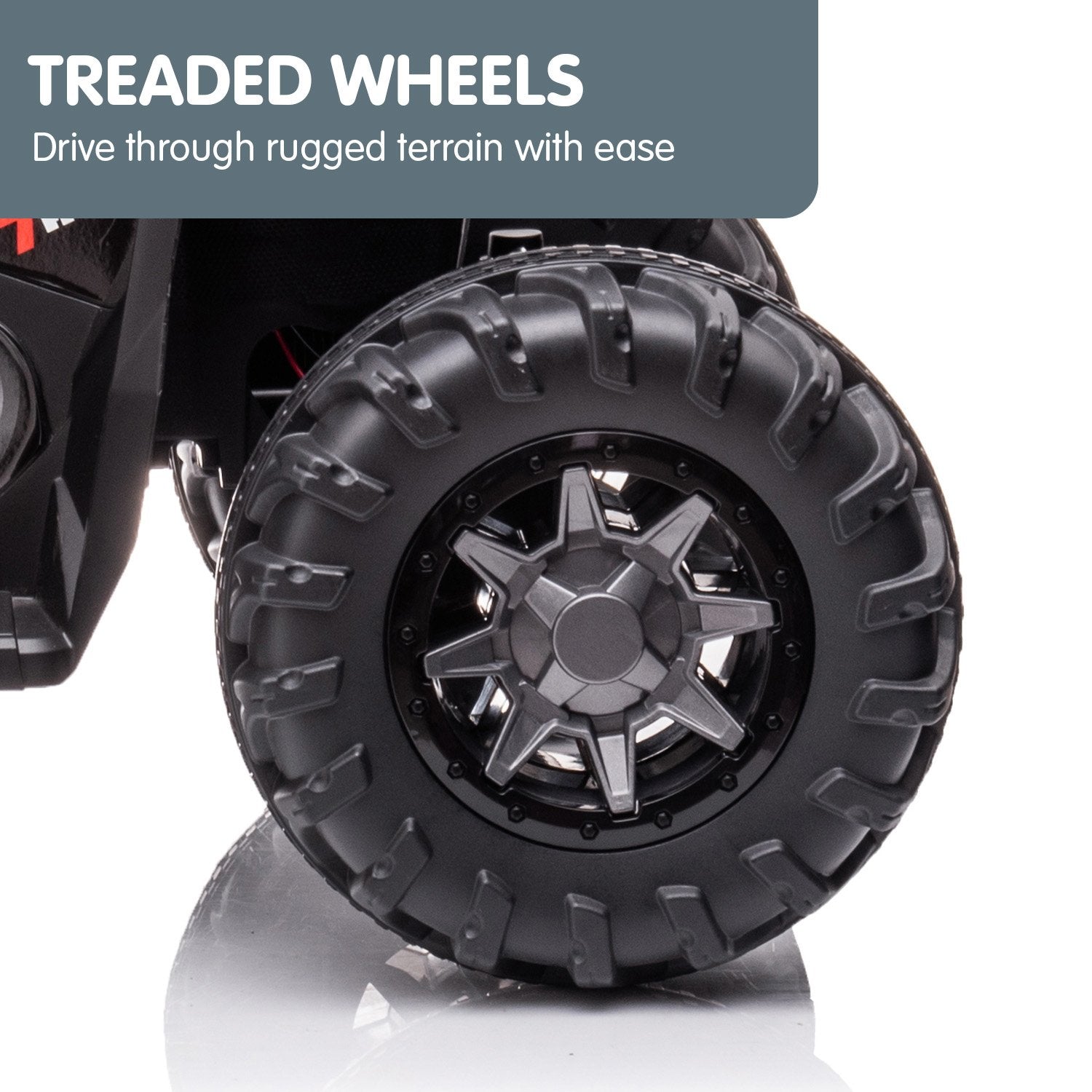 Kahuna GTS99 Kids Electric Ride On Quad Bike Toy ATV 50W - Black V240-CAR-GTS-1199-BK
