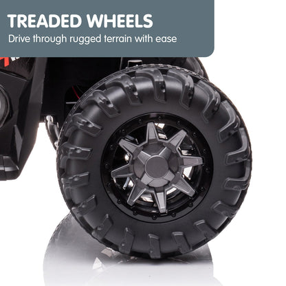 Kahuna GTS99 Kids Electric Ride On Quad Bike Toy ATV 50W - Black V240-CAR-GTS-1199-BK