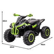 Kahuna GTS99 Kids Electric Ride On Quad Bike Toy ATV 50W - Green V240-CAR-GTS-1199-GN