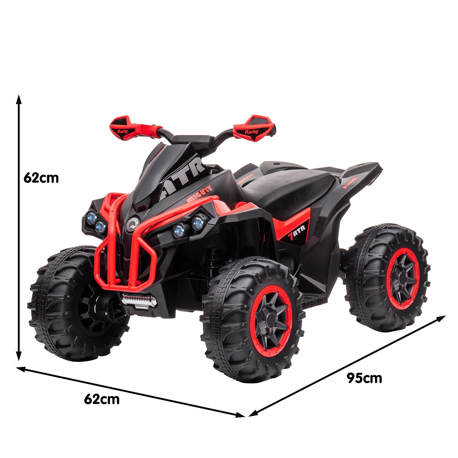 Kahuna GTS99 Kids Electric Ride On Quad Bike Toy ATV 50W - Red V240-CAR-GTS-1199-RD