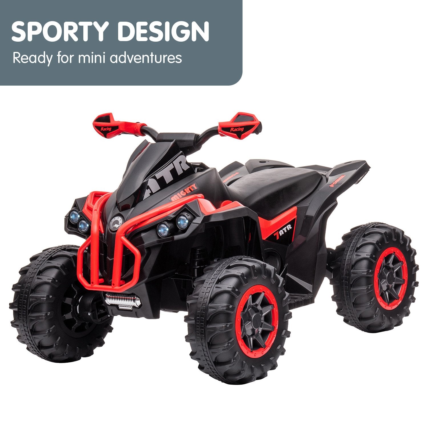 Kahuna GTS99 Kids Electric Ride On Quad Bike Toy ATV 50W - Red V240-CAR-GTS-1199-RD