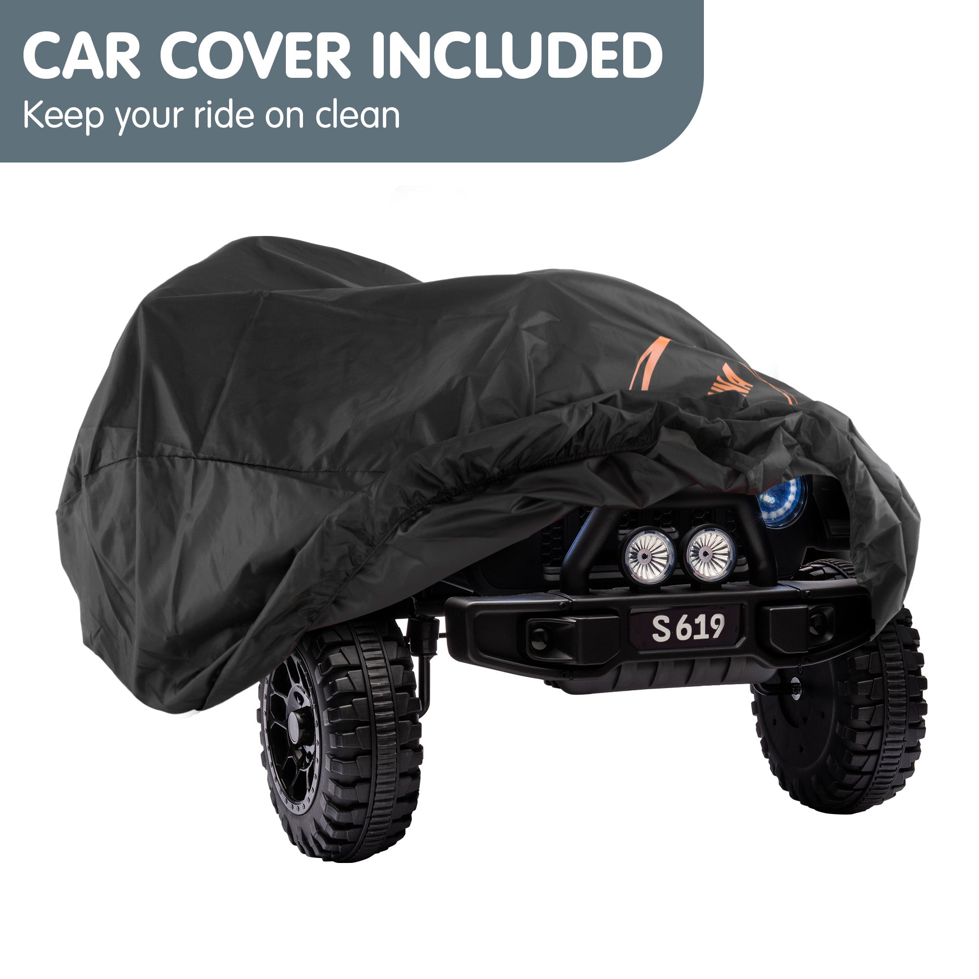 Kahuna S619 Gravity Kids Electric Ride On Car - Black V240-CAR-KAH-S619-BK