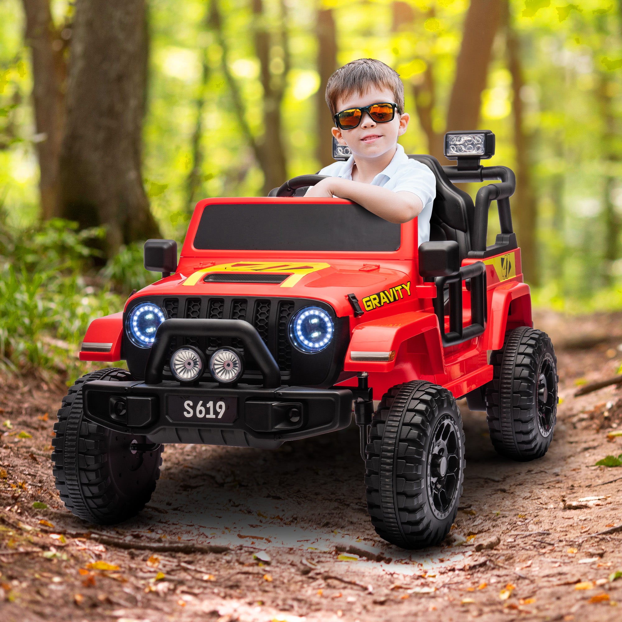 Kahuna S619 Gravity Kids Electric Ride On Car - Red V240-CAR-KAH-S619-RD