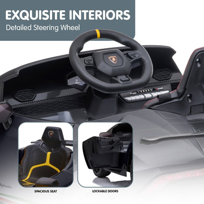 Kahuna Lamborghini Performante Kids Electric Ride On Car Remote Control - Black V240-CAR-LAM-BK