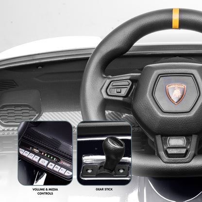 Kahuna Lamborghini Performante Kids Electric Ride On Car Remote Control - Black V240-CAR-LAM-BK