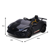 Kahuna Lamborghini Performante Kids Electric Ride On Car Remote Control - Black V240-CAR-LAM-BK