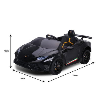 Kahuna Lamborghini Performante Kids Electric Ride On Car Remote Control - Black V240-CAR-LAM-BK