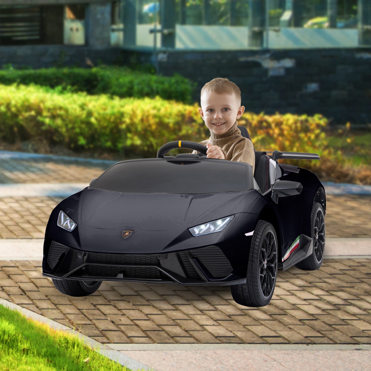Kahuna Lamborghini Performante Kids Electric Ride On Car Remote Control - Black V240-CAR-LAM-BK