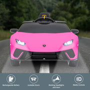 Kahuna Lamborghini Performante Kids Electric Ride On Car Remote Control by Kahuna - Pink V240-CAR-LAM-PK