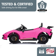 Kahuna Lamborghini Performante Kids Electric Ride On Car Remote Control by Kahuna - Pink V240-CAR-LAM-PK