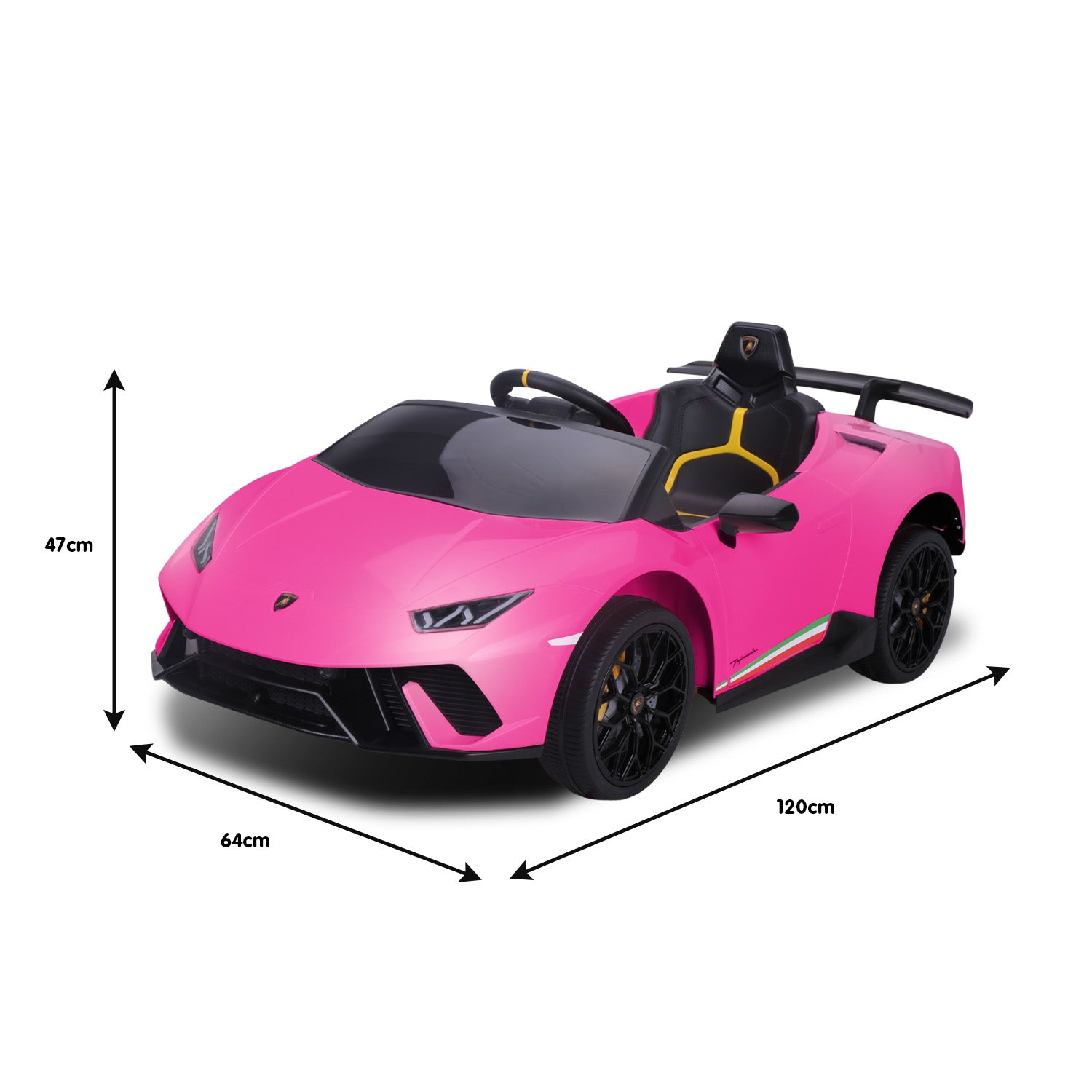 Kahuna Lamborghini Performante Kids Electric Ride On Car Remote Control by Kahuna - Pink V240-CAR-LAM-PK