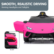 Kahuna Lamborghini Performante Kids Electric Ride On Car Remote Control by Kahuna - Pink V240-CAR-LAM-PK
