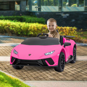 Kahuna Lamborghini Performante Kids Electric Ride On Car Remote Control by Kahuna - Pink V240-CAR-LAM-PK