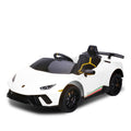 Kahuna Lamborghini Performante Kids Electric Ride On Car Remote Control by Kahuna - White V240-CAR-LAM-WH