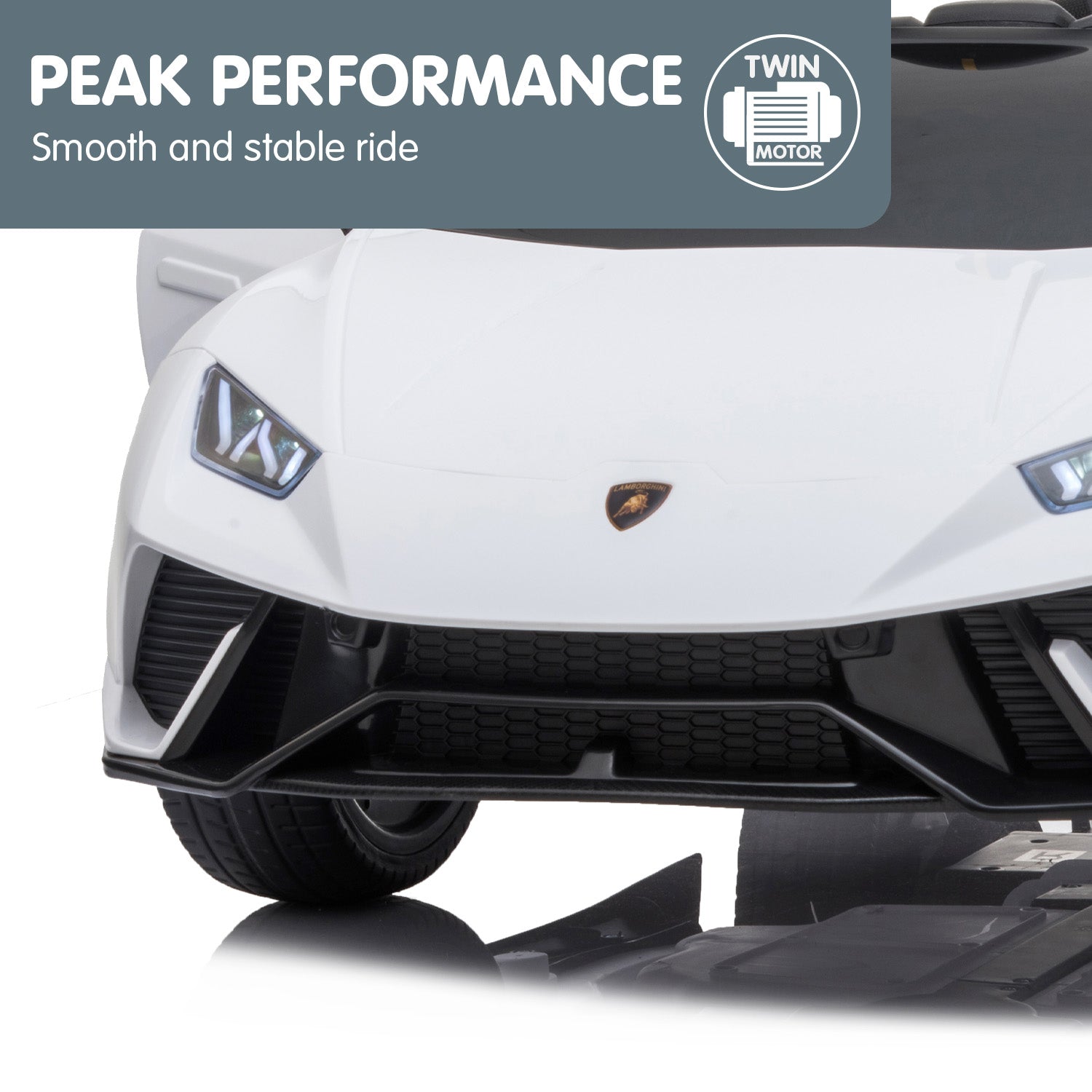Kahuna Lamborghini Performante Kids Electric Ride On Car Remote Control by Kahuna - White V240-CAR-LAM-WH