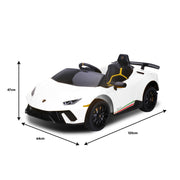 Kahuna Lamborghini Performante Kids Electric Ride On Car Remote Control by Kahuna - White V240-CAR-LAM-WH