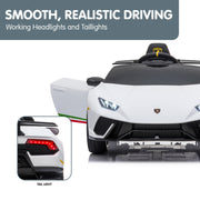 Kahuna Lamborghini Performante Kids Electric Ride On Car Remote Control by Kahuna - White V240-CAR-LAM-WH