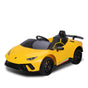 Kahuna Lamborghini Performante Kids Electric Ride On Car Remote Control - Yellow V240-CAR-LAM-YL