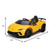 Kahuna Lamborghini Performante Kids Electric Ride On Car Remote Control - Yellow V240-CAR-LAM-YL