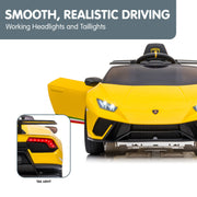 Kahuna Lamborghini Performante Kids Electric Ride On Car Remote Control - Yellow V240-CAR-LAM-YL