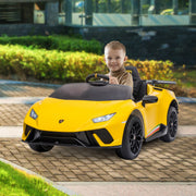 Kahuna Lamborghini Performante Kids Electric Ride On Car Remote Control - Yellow V240-CAR-LAM-YL