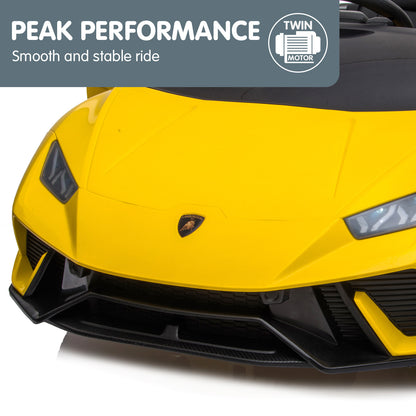 Kahuna Lamborghini Performante Kids Electric Ride On Car Remote Control - Yellow V240-CAR-LAM-YL