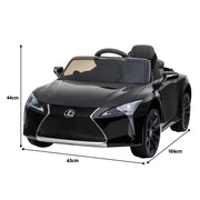 Kahuna Licensed Lexus LC 500 Kids Electric Ride On Car - Black V240-CAR-LEX-1618-BK