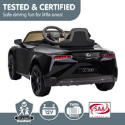 Kahuna Licensed Lexus LC 500 Kids Electric Ride On Car - Black V240-CAR-LEX-1618-BK