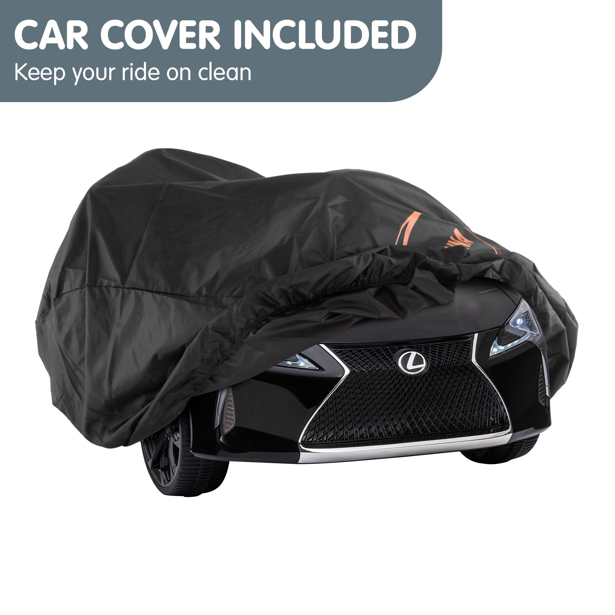 Kahuna Licensed Lexus LC 500 Kids Electric Ride On Car - Black V240-CAR-LEX-1618-BK