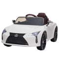 Kahuna Licensed Lexus Lc 500 Kids Electric Ride On Car - White V240-CAR-LEX-1618-WH